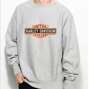 Grey Harley Davidson Crew